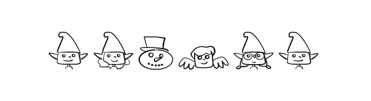 christmaspeopleding  Free Fonts Download
