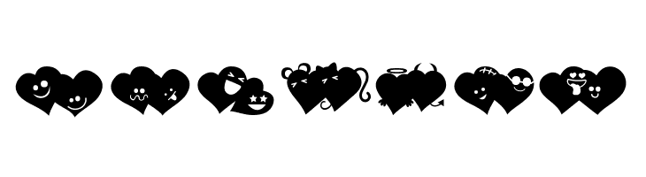 FluffyHeartsDing  Free Fonts Download