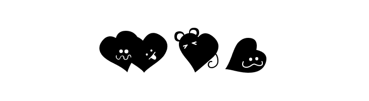 FluffyHeartsDing  Free Fonts Download