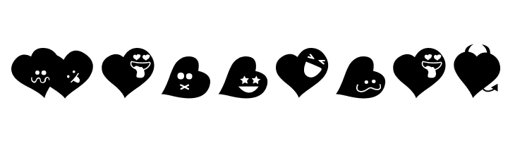 FluffyHeartsDing  Free Fonts Download