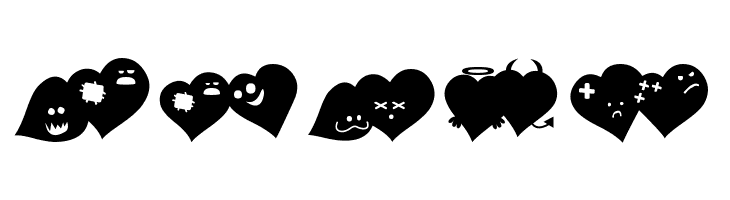 FluffyHeartsDing  Free Fonts Download