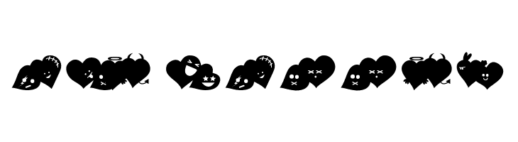 FluffyHeartsDing  Free Fonts Download