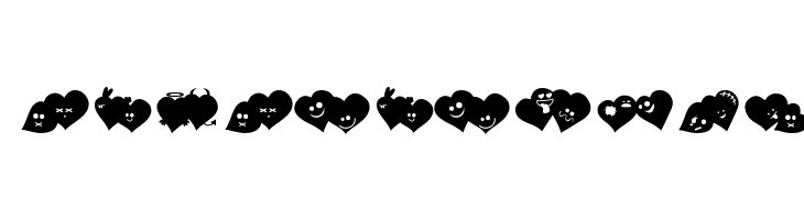 FluffyHeartsDing  Free Fonts Download