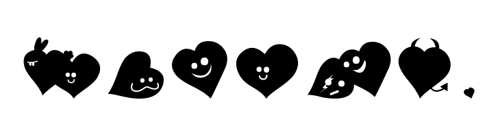 FluffyHeartsDing  Free Fonts Download