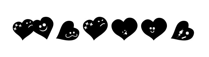 FluffyHeartsDing  Free Fonts Download