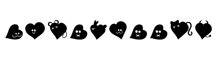 FluffyHeartsDing  Free Fonts Download