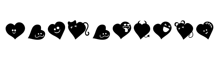 FluffyHeartsDing  Free Fonts Download