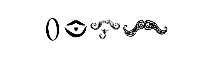 Mustache Gallery  Free Fonts Download