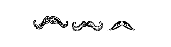 Mustache Gallery  Free Fonts Download