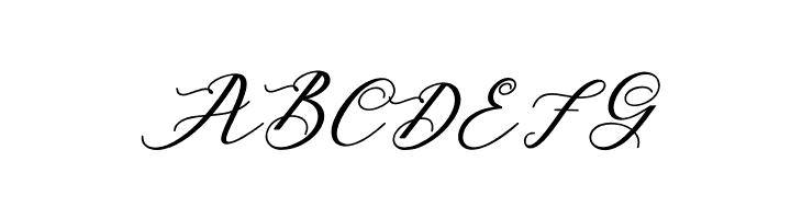 ABCDEFG AutinesScript Font