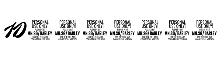 Barley Script PERSONAL USE  Free Fonts Download