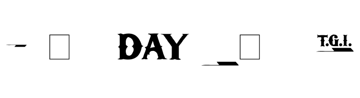 TGIFriday  Free Fonts Download