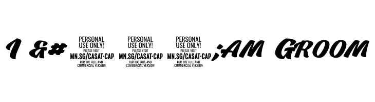 Casat Cap Bold PERSONAL USE  Free Fonts Download