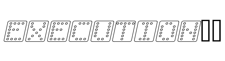 Domino square kursiv omrids  Free Fonts Download