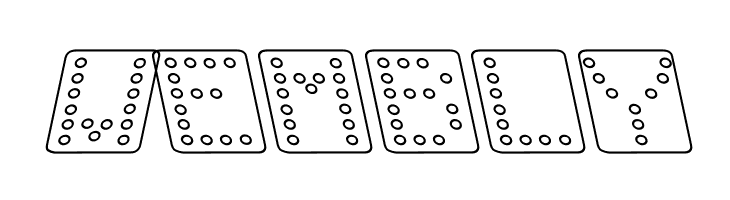 Domino square kursiv omrids  Free Fonts Download