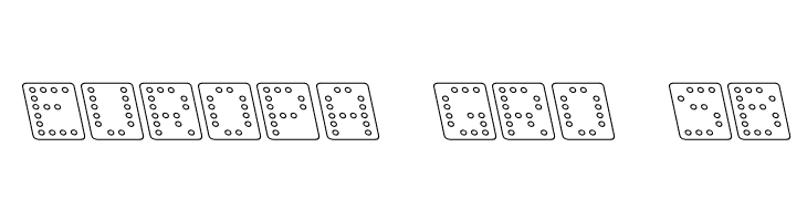 Domino square kursiv omrids  Free Fonts Download
