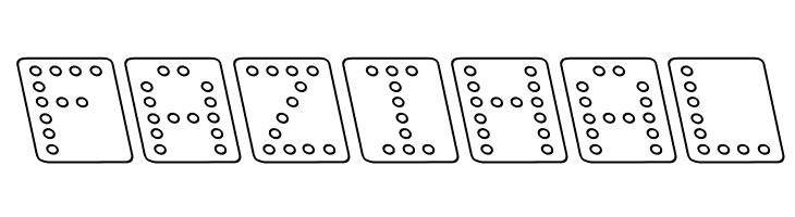 Domino square kursiv omrids  Free Fonts Download