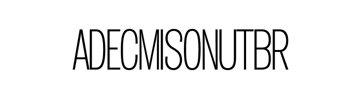 Duera PERSONAL USE Condensed Thin  Free Fonts Download