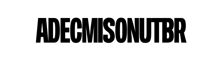 Duera PERSONAL USE Condensed Bold  Free Fonts Download