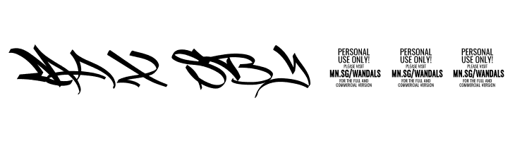 Fat Wandals PERSONAL USE  Free Fonts Download