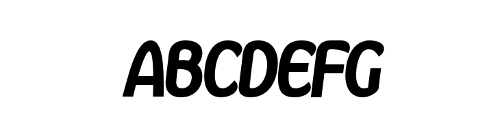 Kandira PERSONAL Black Italic  Free Fonts Download