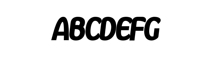 Kandira PERSONAL ExtraBlack Italic  Free Fonts Download