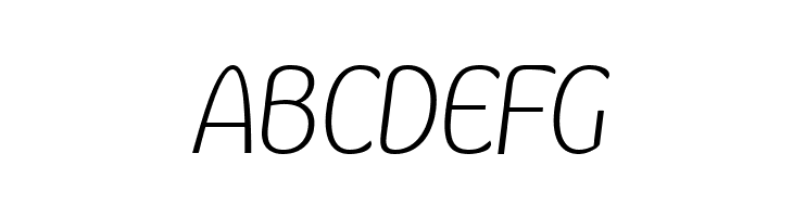 Kandira PERSONAL ExtraLight Italic  Free Fonts Download