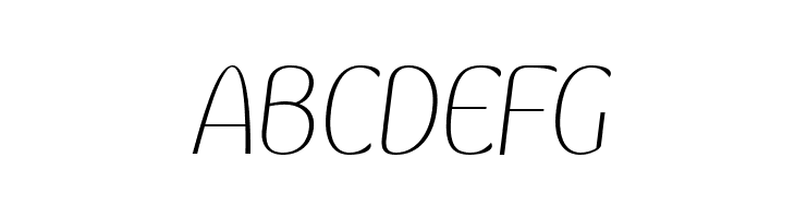 Kandira PERSONAL Thin Italic  Free Fonts Download