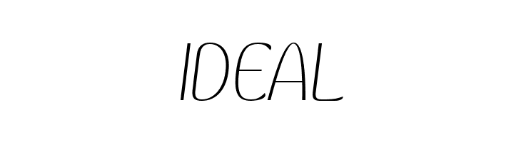 Kandira PERSONAL Thin Italic  Free Fonts Download