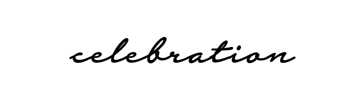 celebration Notera 2 PERSONAL USE ONLY Medium Font