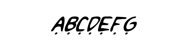 2Toon2 Italic  Free Fonts Download