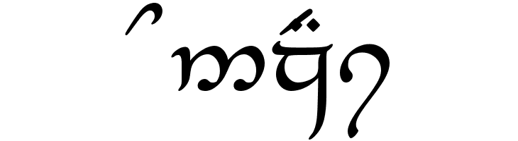 Tengwar_Eldanaro Medium  Free Fonts Download