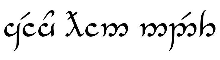 Tengwar_Eldanaro Medium  Free Fonts Download
