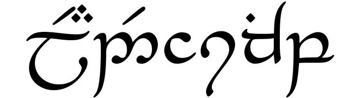 Tengwar_Eldanaro Medium  Free Fonts Download