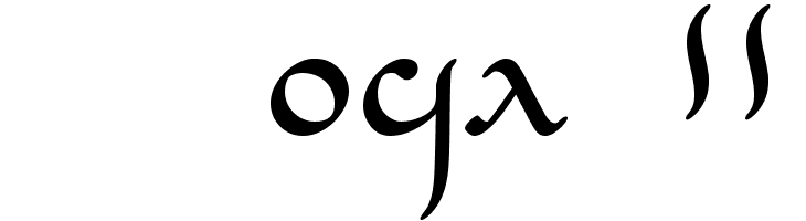 Tengwar_Eldanaro Normal  Free Fonts Download