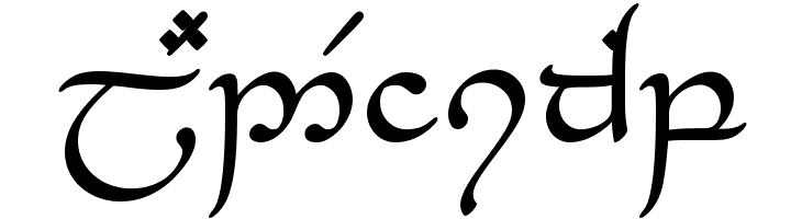 Tengwar_Eldanaro Normal  Free Fonts Download
