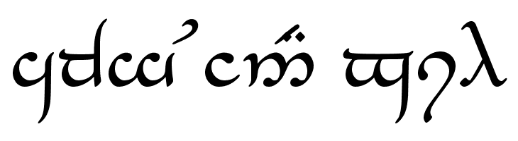 Tengwar_Eldanaro  Free Fonts Download