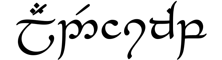 Tengwar_Eldanaro  Free Fonts Download
