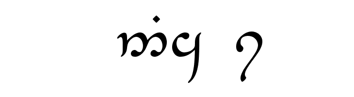 Tengwar-Elesil-Medium  Free Fonts Download