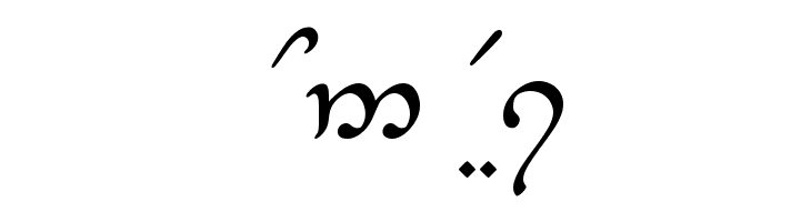 Tengwar-Elesil-Medium  Free Fonts Download
