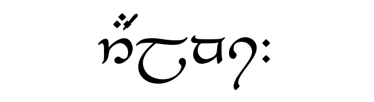Tengwar-Elesil-Medium  Free Fonts Download