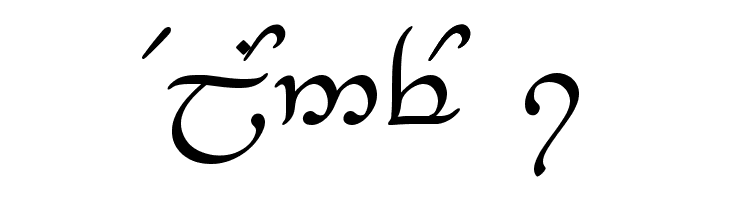Tengwar-Elesil-Medium  Free Fonts Download