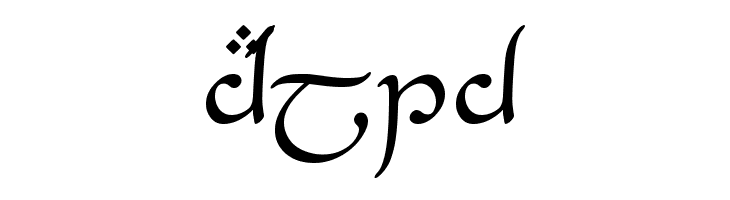 Tengwar-Elesil-Medium  Free Fonts Download
