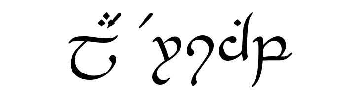 Tengwar-Elesil-Medium  Free Fonts Download