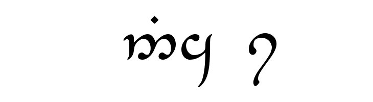 Tengwar-Elesil  Free Fonts Download