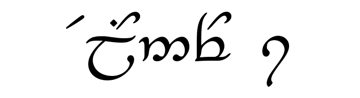 Tengwar-Elesil  Free Fonts Download