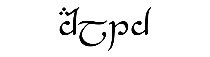 Tengwar-Elesil  Free Fonts Download