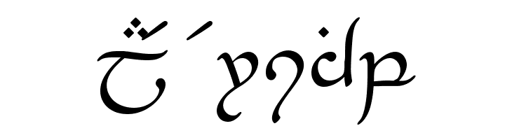 Tengwar-Elesil  Free Fonts Download