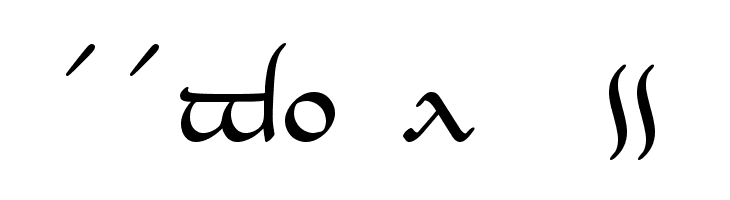Tengwar-Elesil Normal  Free Fonts Download