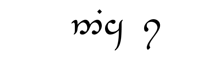 Tengwar-Elesil Normal  Free Fonts Download